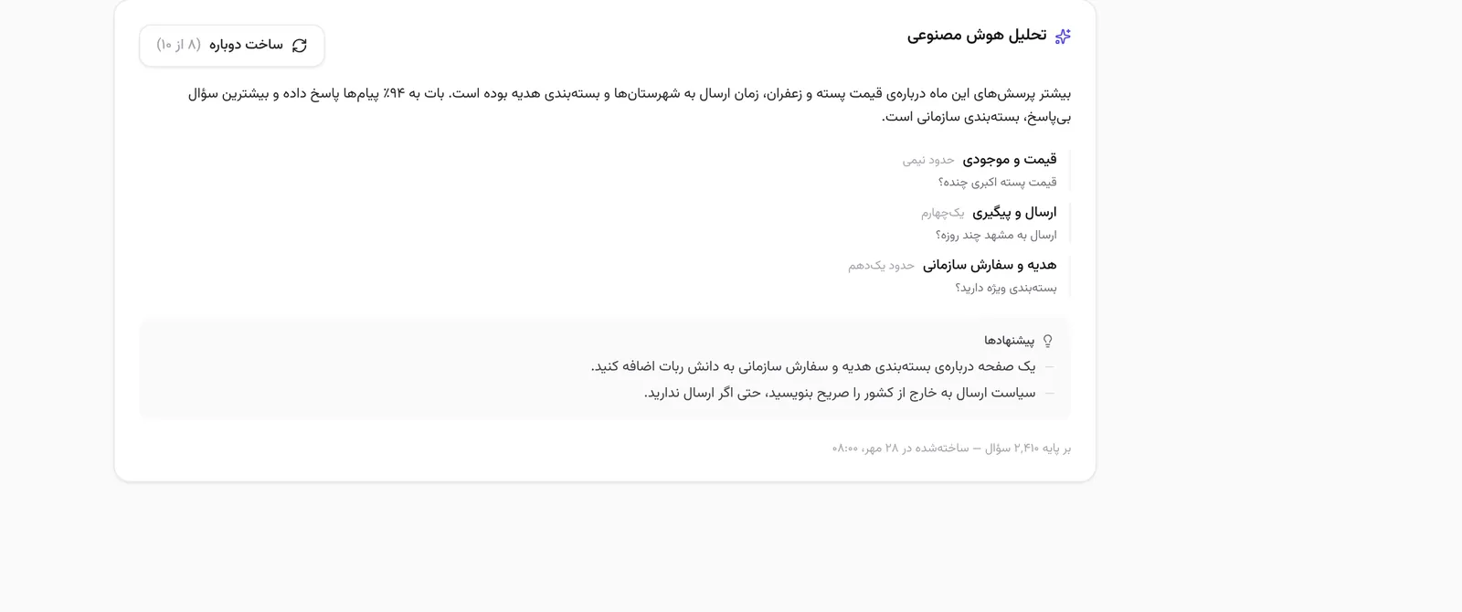 تحلیل هوش مصنوعی